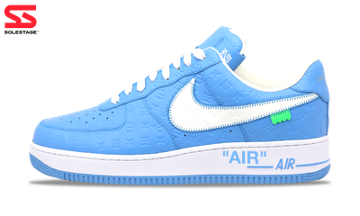 blue louis vuitton air forces