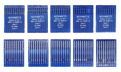 SCHMETZ 50pcs Size 18 20 21 23 24 135x17 DPx17 Walking Foot Sewing Machine Ne...