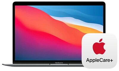 2020 MacBook Air 13-in (3-year AppleCare+, M1, 512GB SSD, 8GB, 8-core GPU, Gray)