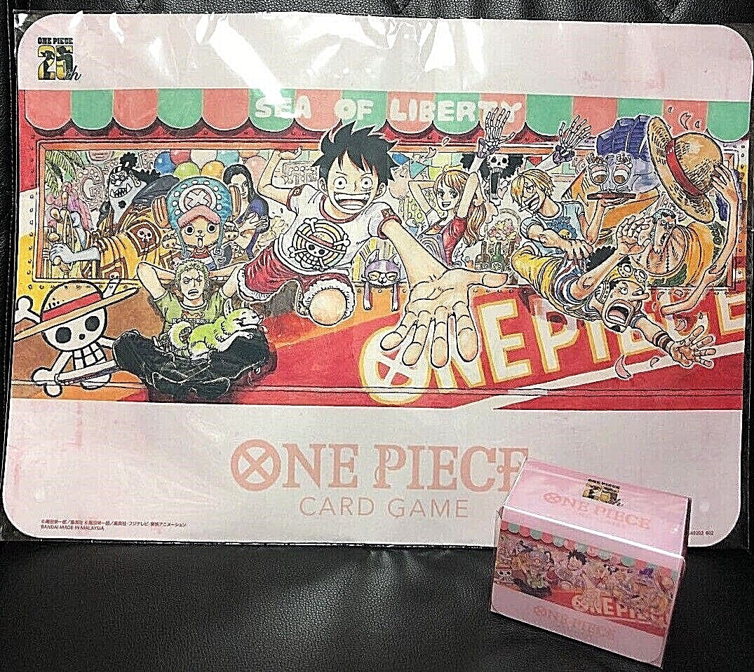 meet the ONE PIECE CARD GAME 25周年 One Piece Card Game Official Playmat & Case 25th Meet the