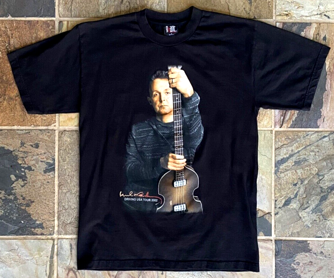 00's Paul McCartney World Tour 2002 Tシャツ Paul McCartney Driving USA Tour 2002 T Shirt-Giant-2000s