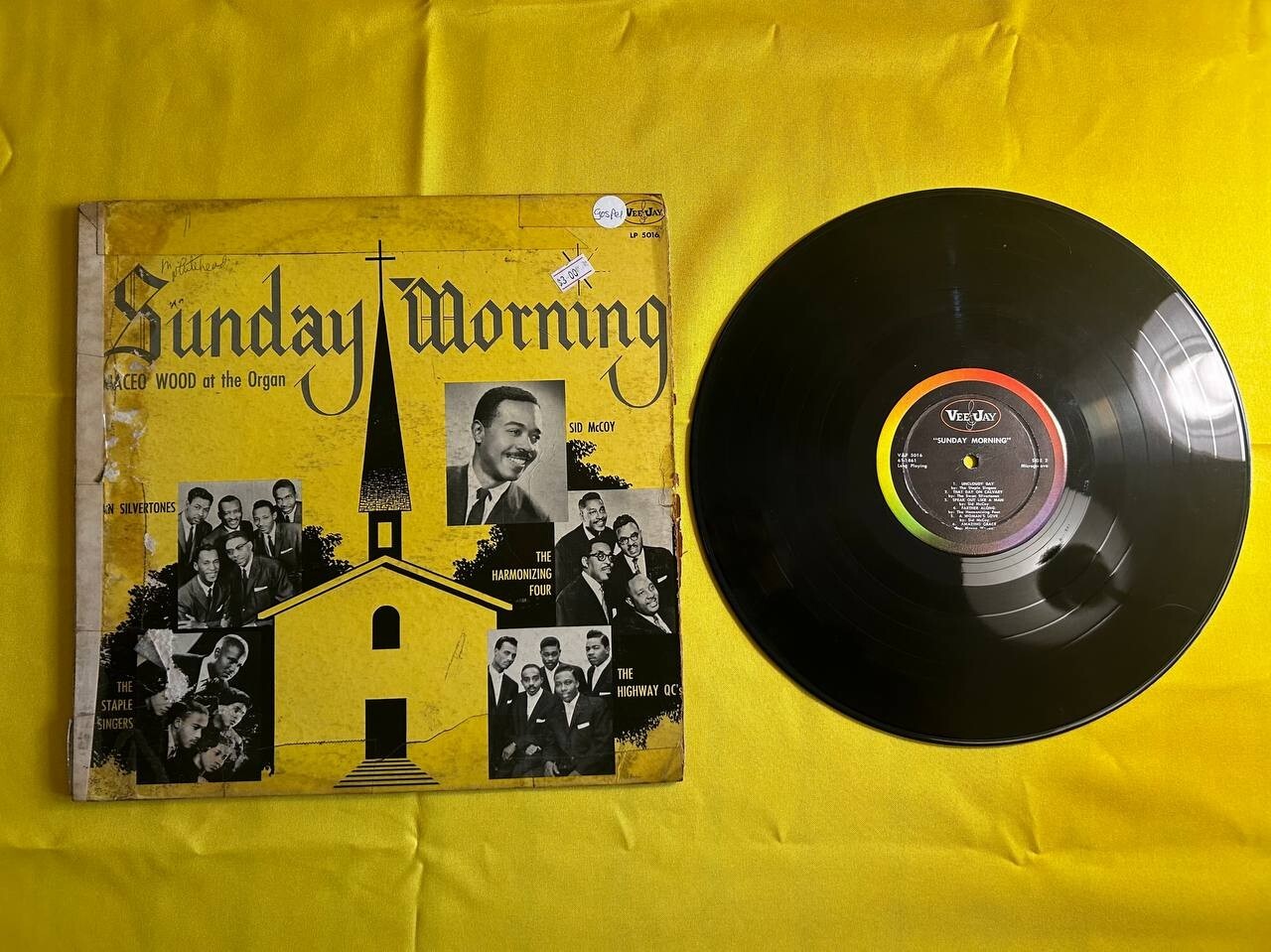1961 LP Vinyl Record Sunday Morning Gospel Maceo Wood Sid