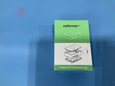 ( 2 CASES ) Raspberry Pi 4 Premium Case Multicomp Pro ASM-1900136-11 WHITE
