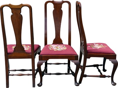 17010 Set of 8 Custom Mahogany Chippendale Dining Chairs