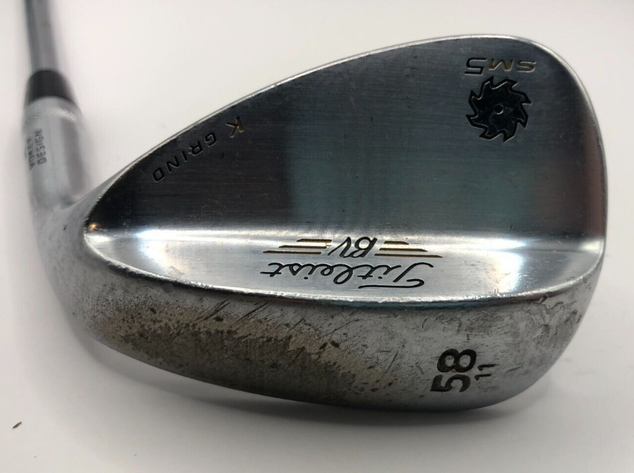 Titleist Vokey SM5 58/11 Chrome Lob Wedge K Grind True Titleist Vokey SM5 58/11 Chrome Lob Wedge K Grind True