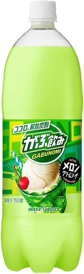 Pokka Sapporo Gabunomi Melon Cream Soda 1.5L (Pack of 2