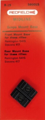 Redfield Midline R-15 Front & Rear Scope Mount Base Rem 541S Stevens 417  580015