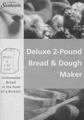 Maintenance Manual Fits Sunbeam 5821 Instruction Manual 2 Pound Loaf & Recipes