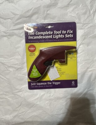 LIGHT KEEPER PRO GUN COMPLETE TOOL TO FIX INCANDESCENT CHRISTMAS LIGHT SETS