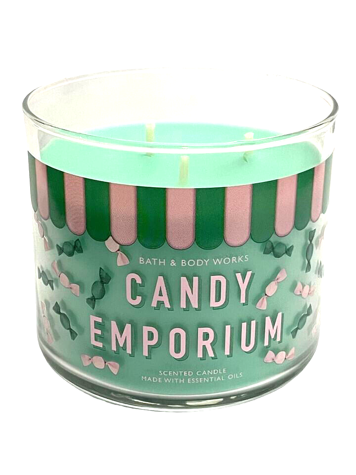 BATH & BODY WORKS 3-WICK SCENTED CANDLE CANDY EMPORIUM 14.5 OZ NEW
