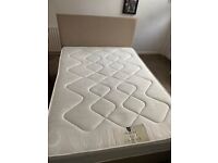 Light Brown Color Double Size Divan Bed With Mattress