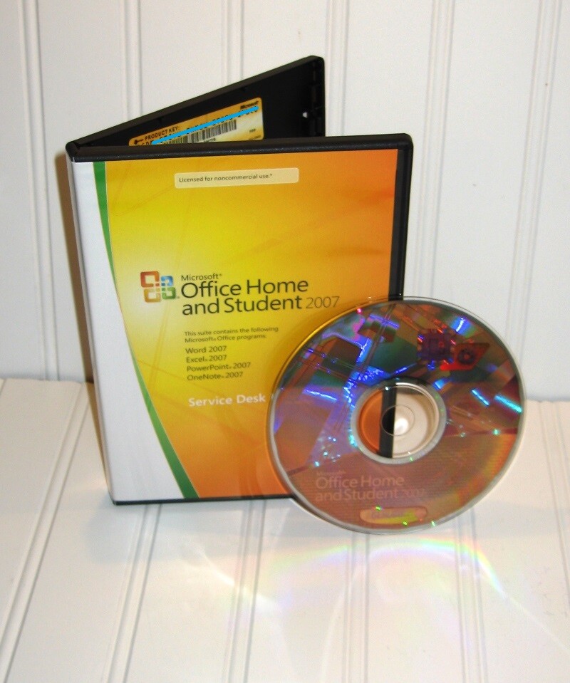 MS Microsoft Office 2007 Home and Student -- Full Retail -- English -- Genuine