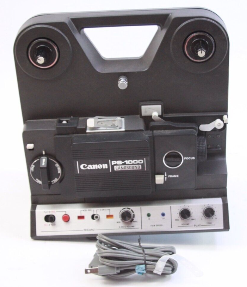 CANON PS-1000 VINTAGE 8mm CANOSOUND ALC PORTABLE FILM