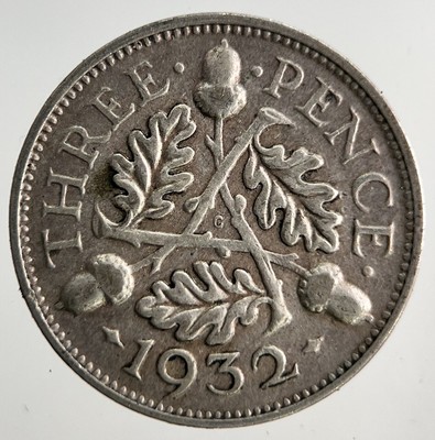 1932 George V Threepence Silver Coin | Collectable Grade