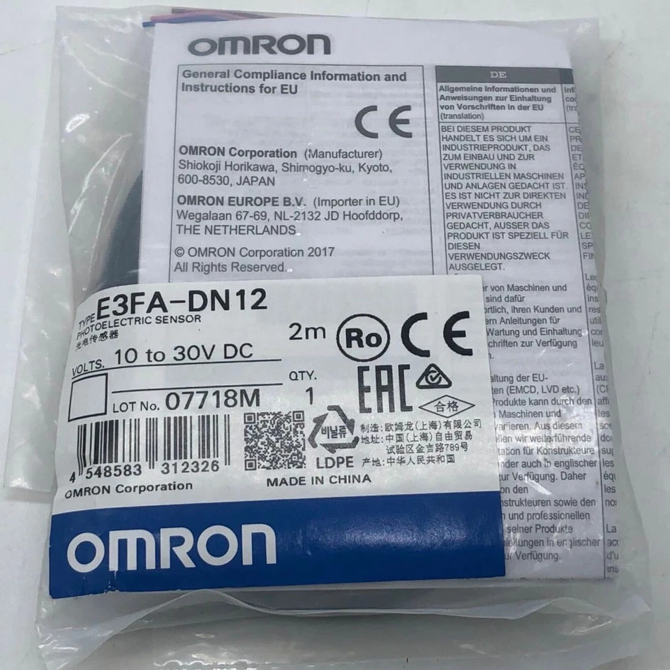 FOR E3FA-DN12 OMRON Photoelectric Sensor Switch E3FADN12