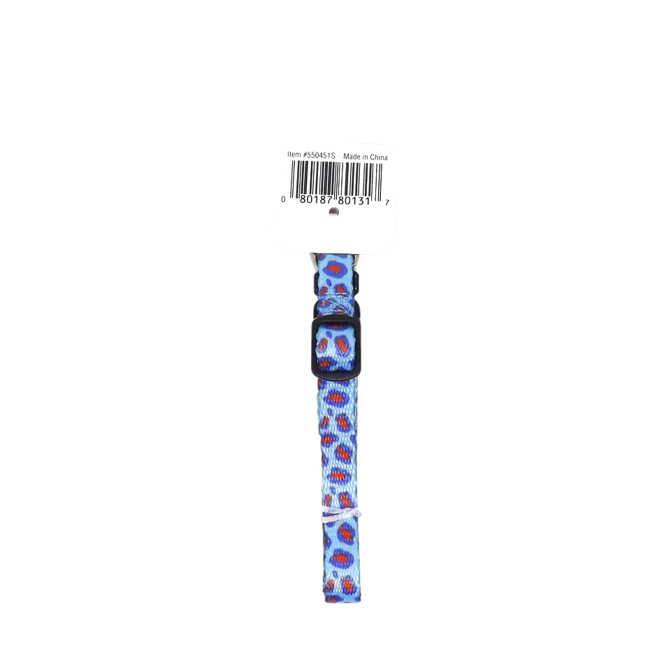 デザイン専用 Aspen Pet Dog Dazzlers Adjustable Collar - New - Pink & Blue