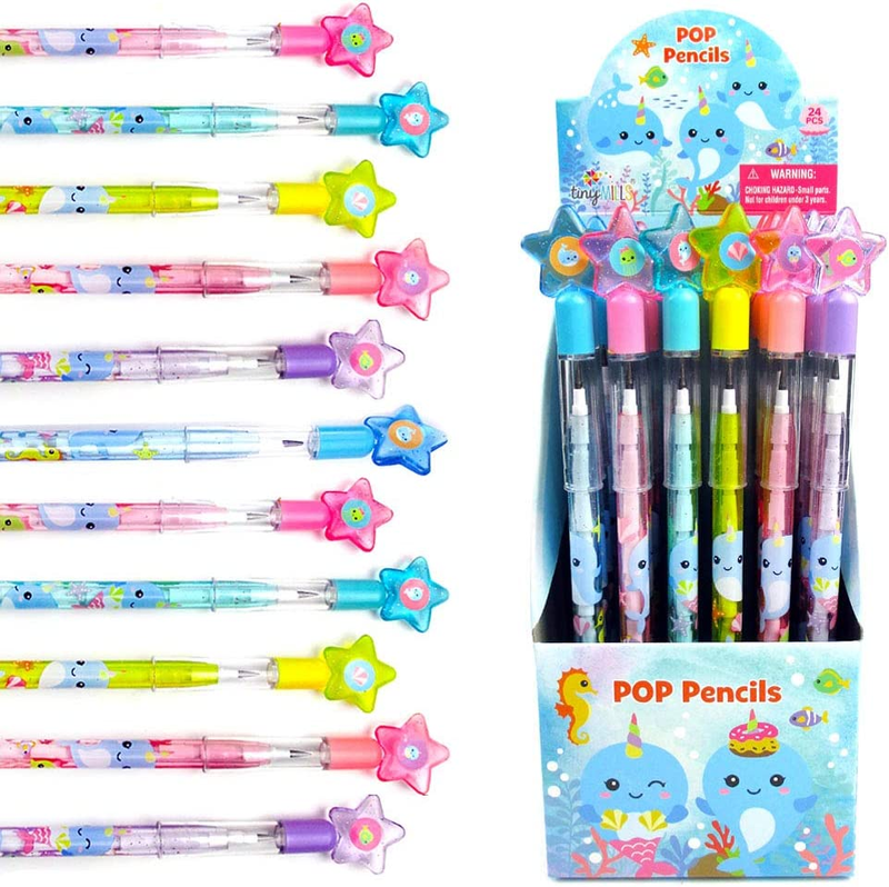 S Stackable Stacking Push Pencils Assortment Wi