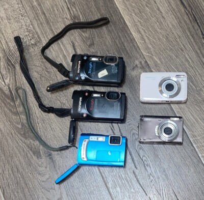 Olympus Polaroid Sanyo Camera Lot Of 5 Digital Cameras