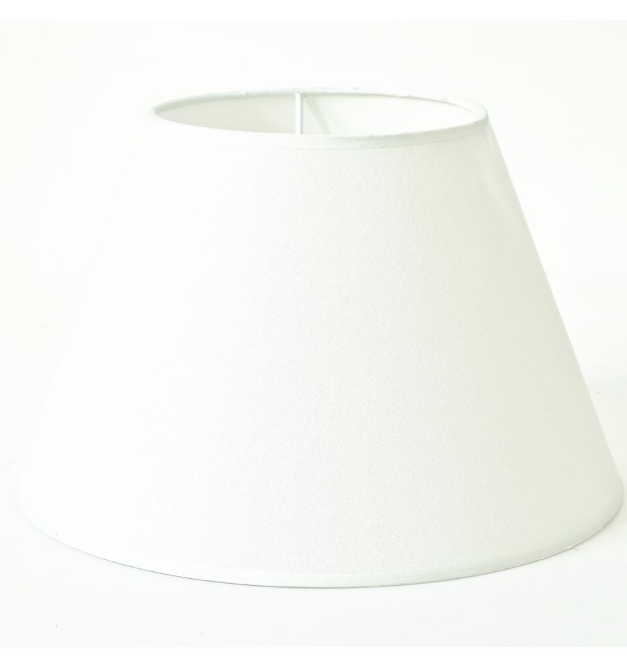 Paralume Conico Cilindro Moderno Per Lampada e Applique Bianco Misura 10" dfh