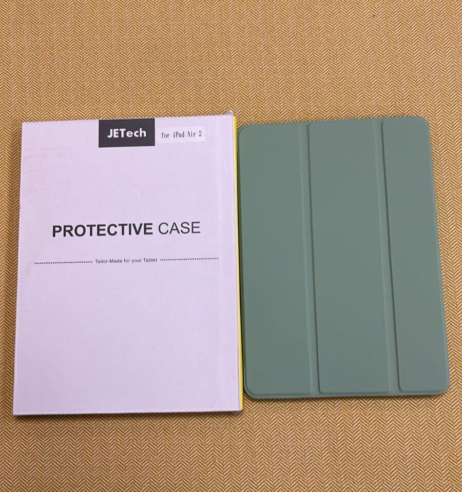 JETech iPad Air2 Case Folding Folio Auto Wake / Sleep Matcha Green PU+PC