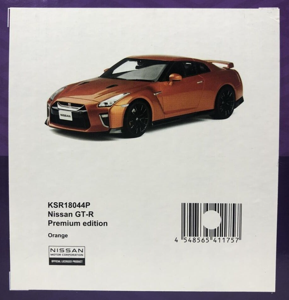 samurai 1/18 Nissan GTR 35 Orange 京商