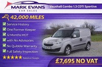 2016 Vauxhall Combo 2000 1.3 CDTI 16V H1 Sportive Van PANEL VAN Diesel Manual