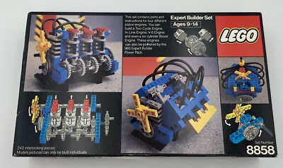 LEGO 8858 Technic Expert Builder Auto Engines New and Sealed from 1980