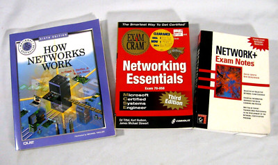 Lot of 3 Network Networking Textbooks