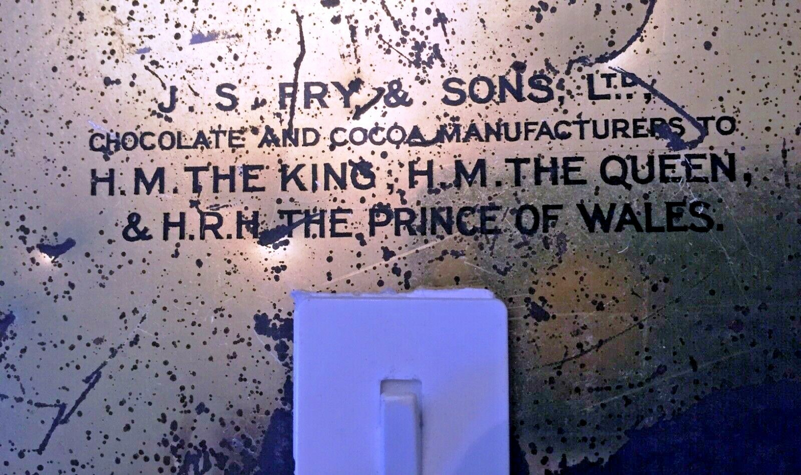 J. S. Fry & Sons Ltd Chocolate Tin, Souvenir of the Royals visit to Royal Edward