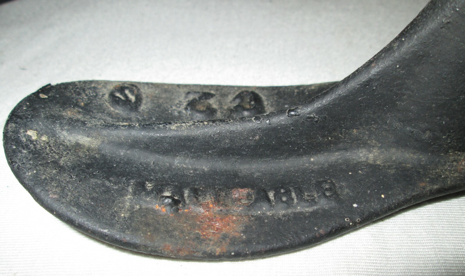 2 old primitive iron? children's child sized cobblers shoe last lasts Malleable