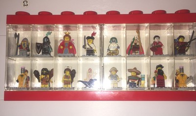 Lego Minifigures Lot 16 World History Culture Medieval Caveman Egypt  + Case
