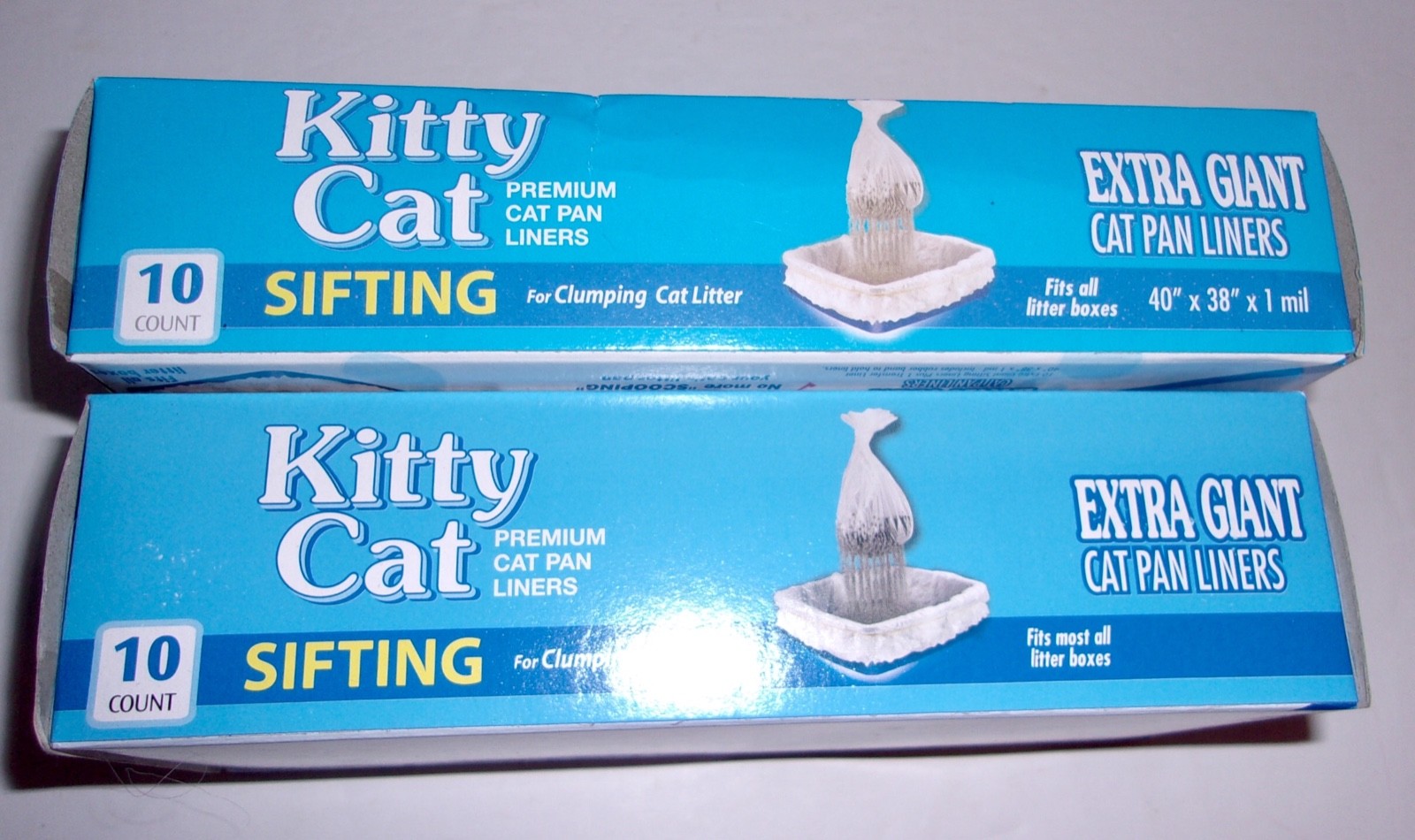Alfapet Kitty Cat Sifting Pan Liners 10 Count 2 Packs Extra Giant 40