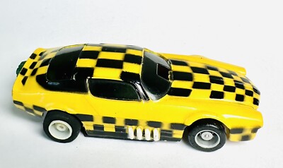 Tyco Pro Curve Hugger Camaro Funny Car HO Slot Car - Yellow & Black Checkered