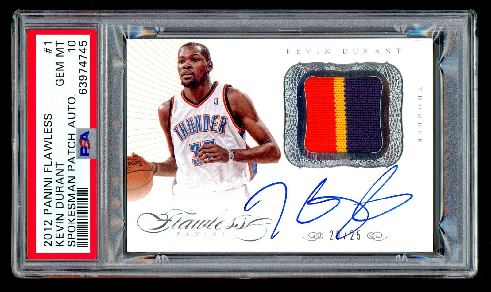 その他 2019-20 Kobe Redemption Kevin Durant USA Kevin Durant 2019-20 Panini Opulence Gold Medal Jersey