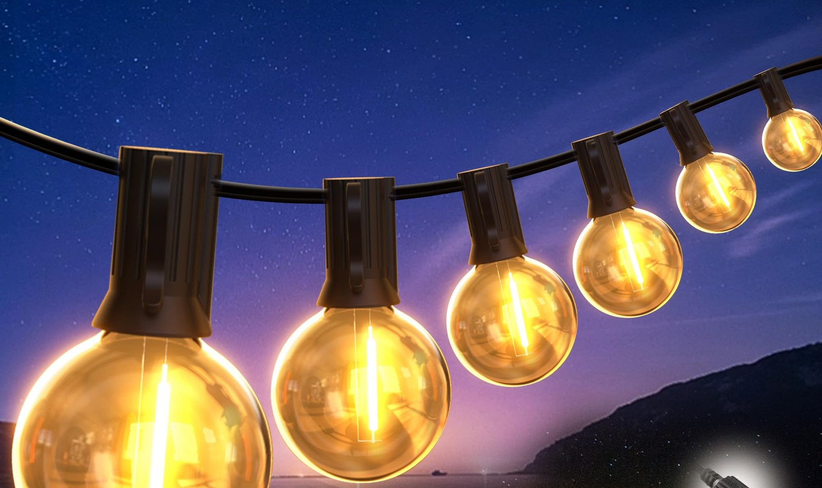 String Lights G40 Lighting for Outdoor / Patio / Festival / Indoor 10m cmc-013xb