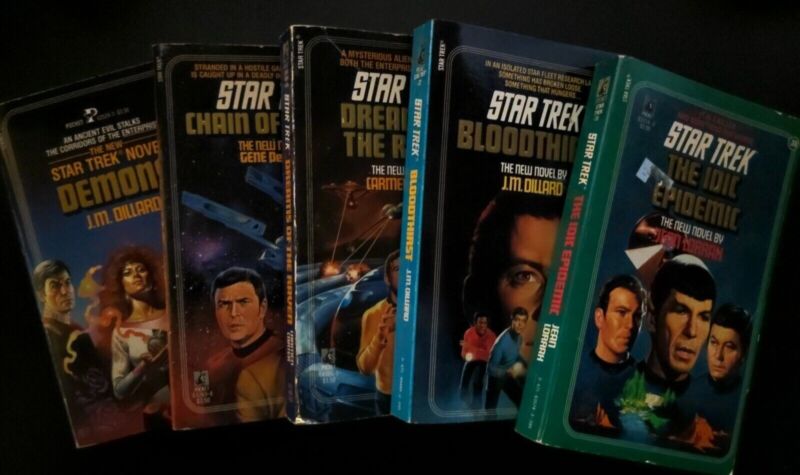 Lot of 5 Star Trek Pocket Books Paperback Novels Original Series [Set 3]