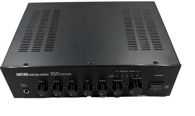 Mcm  Custom Audio Mpa-40 Mixer Amplifier