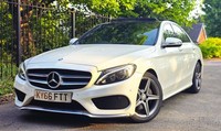 2016 66 REG MERCEDES-BENZ C220 D AMG LINE PREMIUM PLUS AUTOMATIC + PAN ROOF +