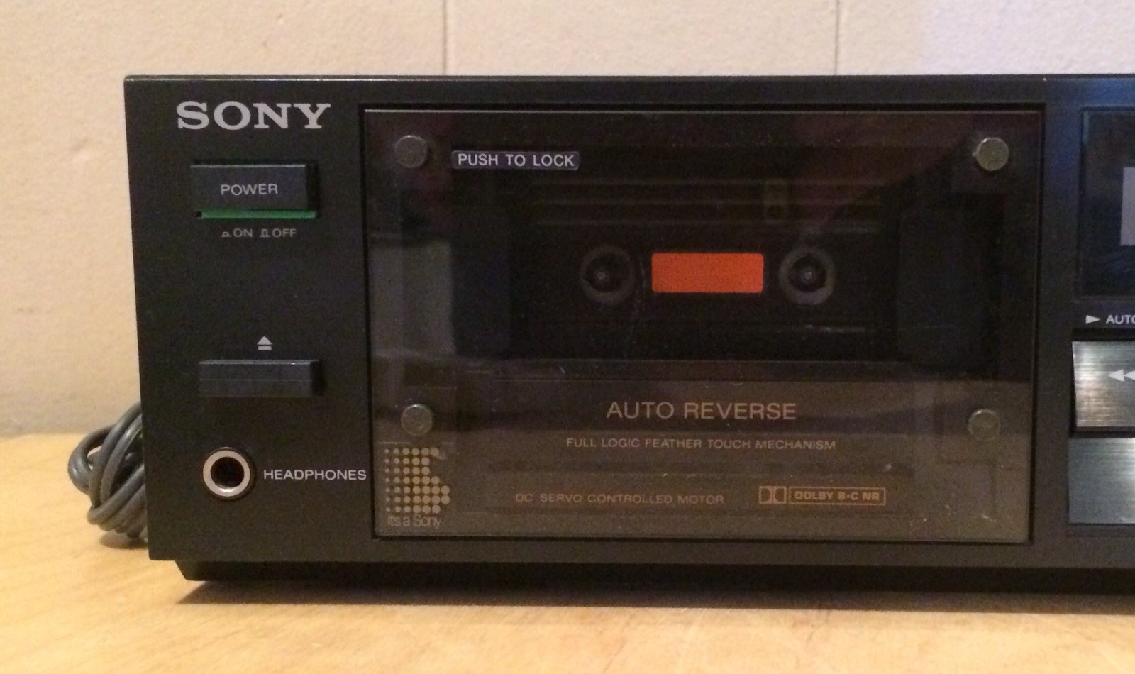 Sony TC-R302 Auto Reverse Hi-Fi Stereo Tape Cassette Deck Feather Touch