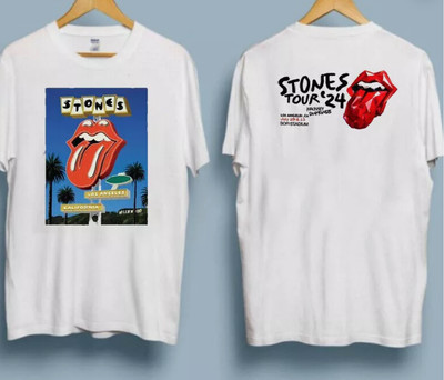 The Rolling Stones 2024 Double Sizeds Unisex T-Shirt S-5Xl