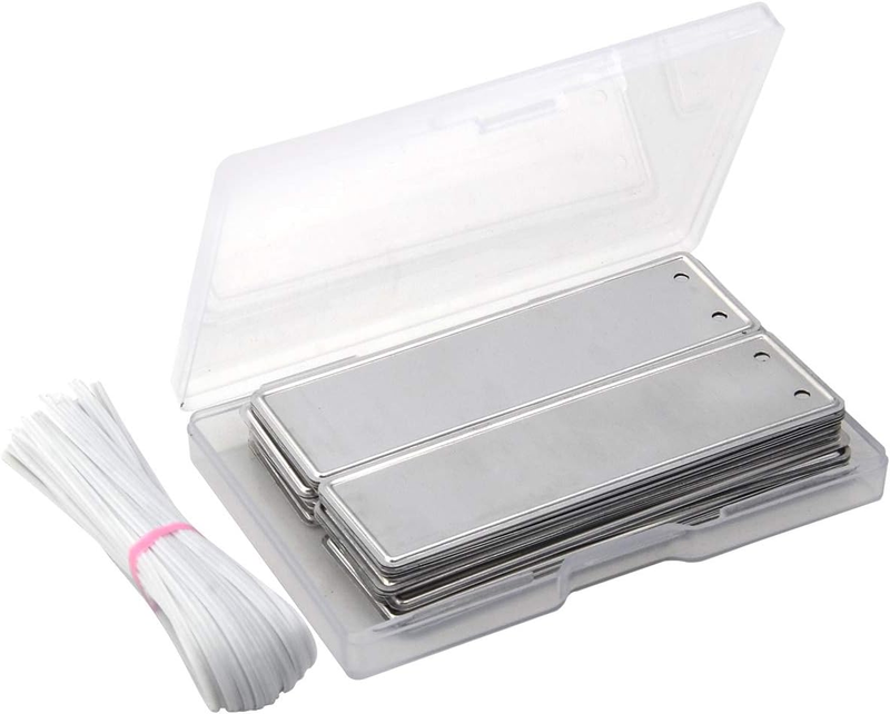 Metal Plant Labels, Aluminum Plant Tags, 6 Inch Wires Included (150)