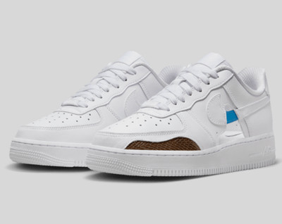 NEW Nike Women's Air Force 1 '07 LX Shoes ''Cut Out'' (FB1906-100) size 7