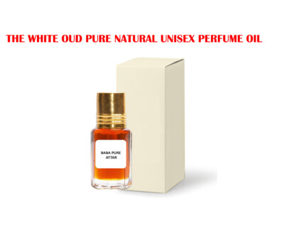 THE WHITE OUD PURE NATURAL UNISEX PERFUME OIL ATTAR PURE ORGANIC FROM INDIA