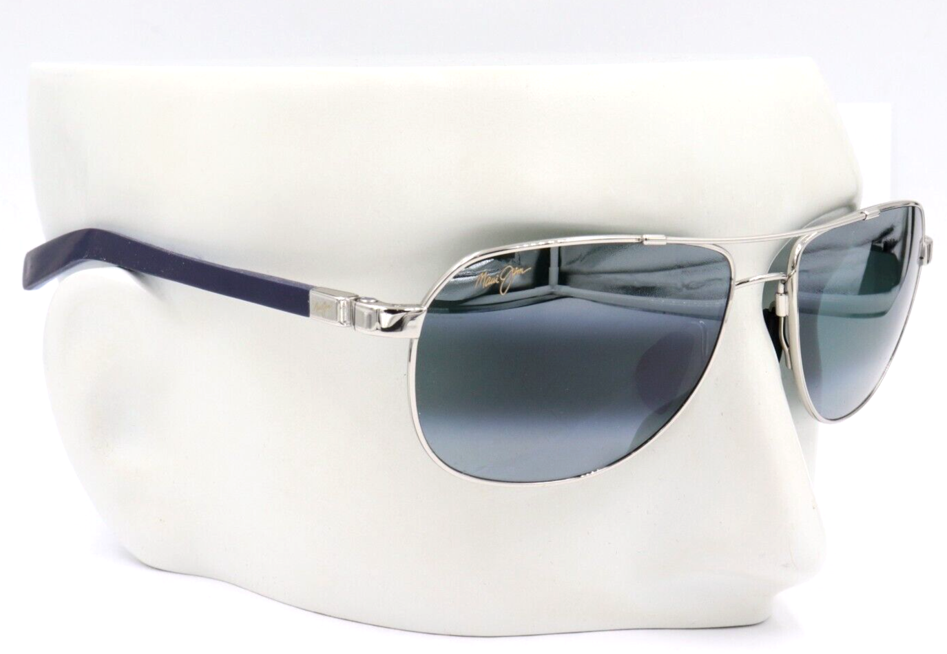 Pre-owned Maui Jim Guardrails Neutral Gray Polarized Aviator Sunglasses 327-17 $349