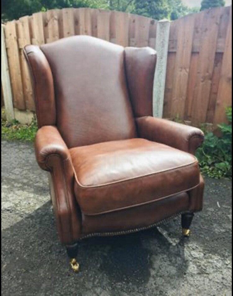 Laura Ashley southwold leather armchair immaculate condition in