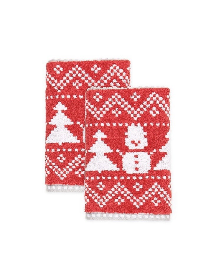 Christmas Fairisle Snowman Red