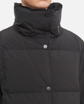 Pre-owned Studio Stand  Salina Puffer Coat In Black