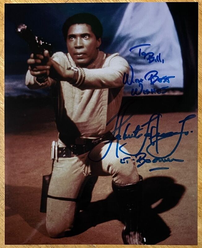 Autographed Herbert Jefferson Jr Photo Battlestar Galactica 