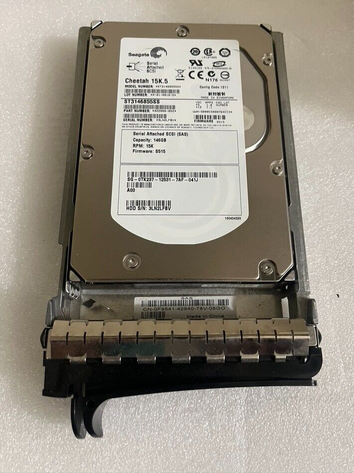 Dell Seagate Cheetah 15K.5 ST3146855SS 146GB SCSI (SAS) Hard