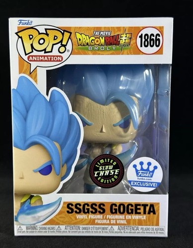 DAMAGED Funko POP! SSGSS Gogeta #1866 Exclusive CHASE Dragon